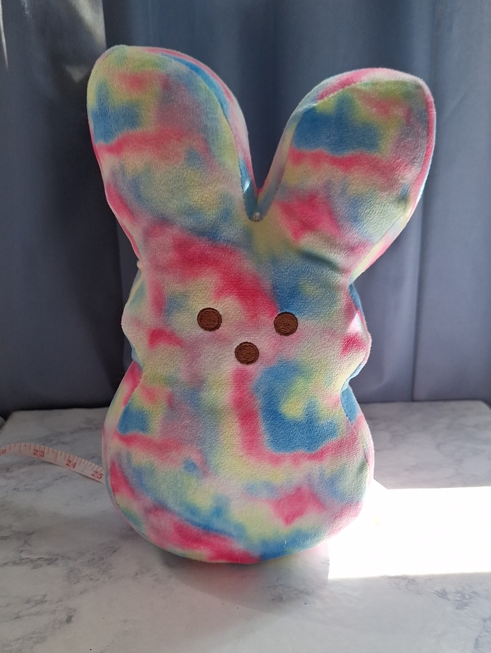 Peeps Candy Plush Bunny Toy in Pastel Tie-Dye Colors - Soft Kids Plush